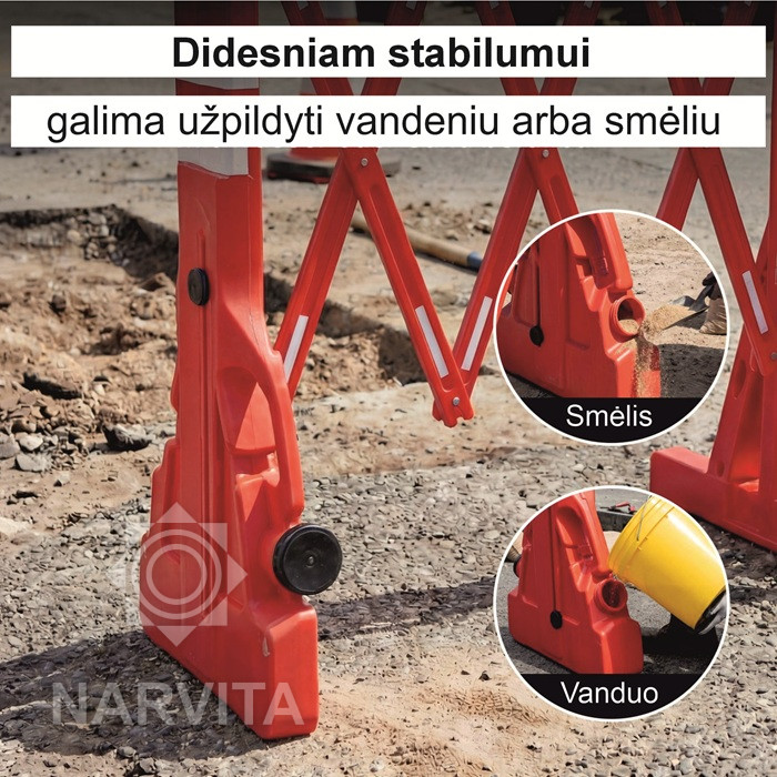 pavojingų vietų užtverimo tvorelė